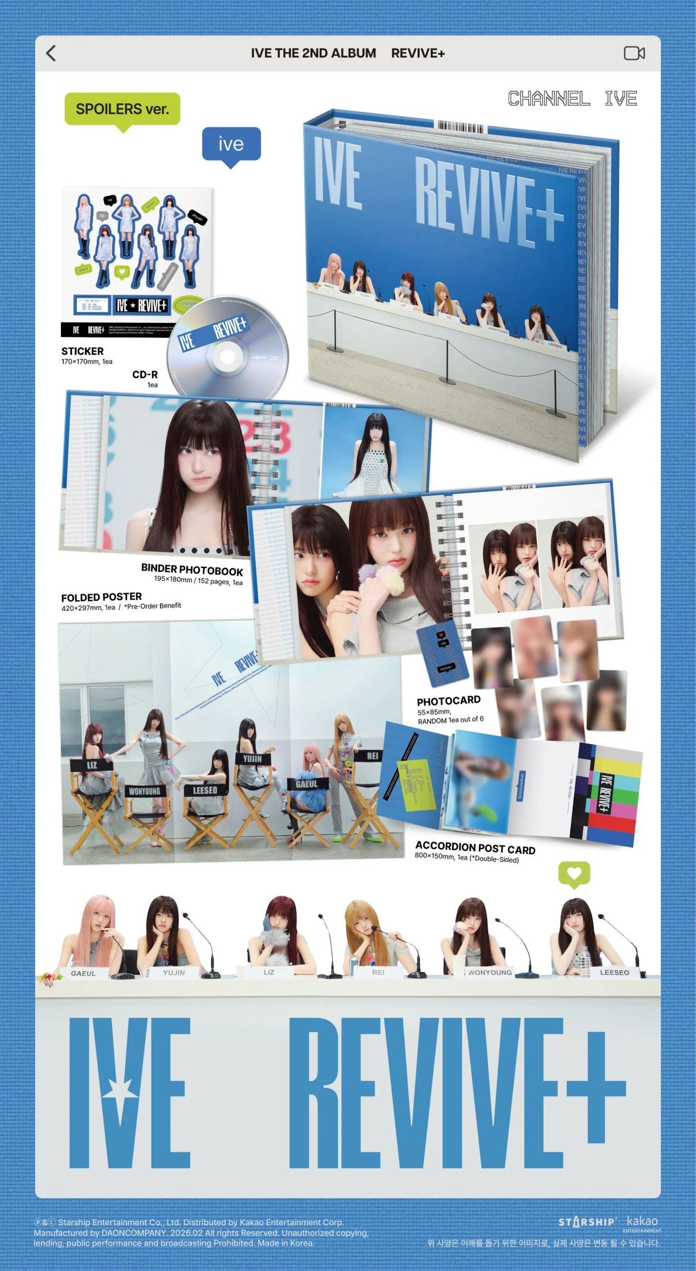 IVE - REVIVE + (Spoilers ver.) (Binder ver.) – Image 2