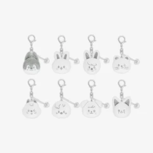 STRAY KIDS - [DOMINATE : CELEBRATE] - SKZOO FACE KEYRING SILVER VER.
