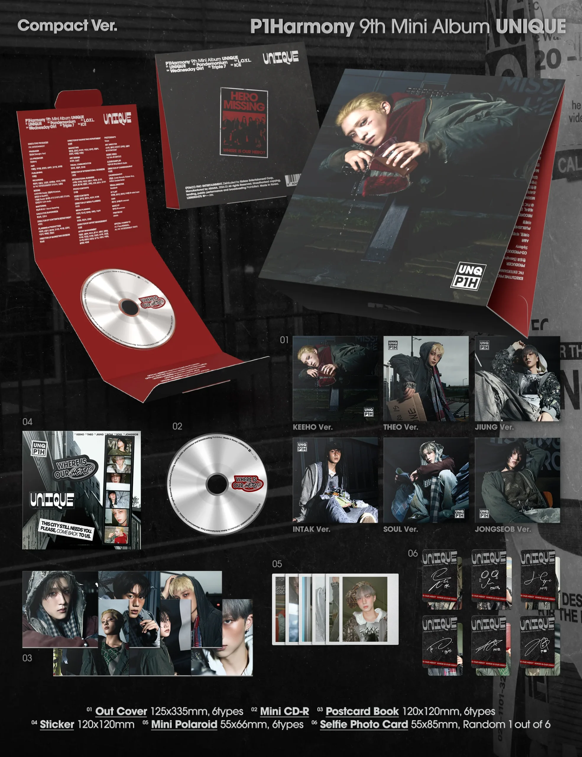P1HARMONY - UNIQUE (Compact ver.) – Image 2