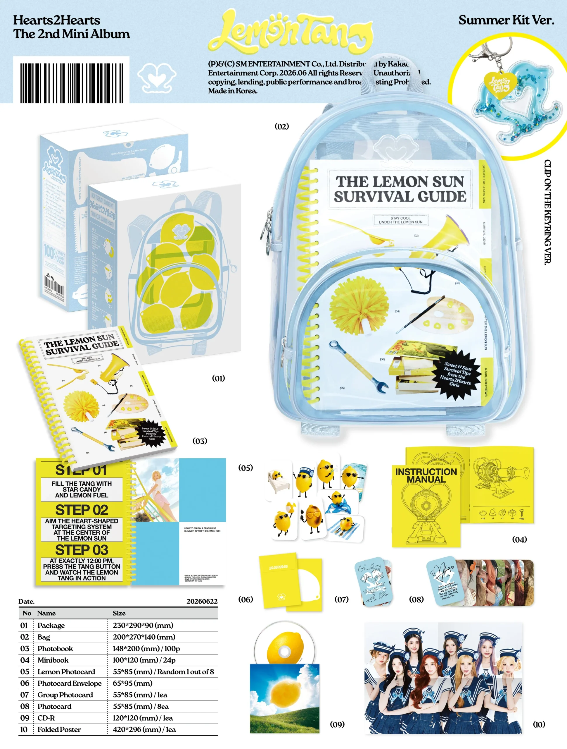 HEARTS2HEARTS - LEMON TANG (Summer Kit ver.) (Limited edition) – Image 2